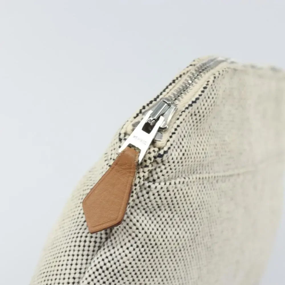 Hermes Canvas Bolide PM Pouch Gray